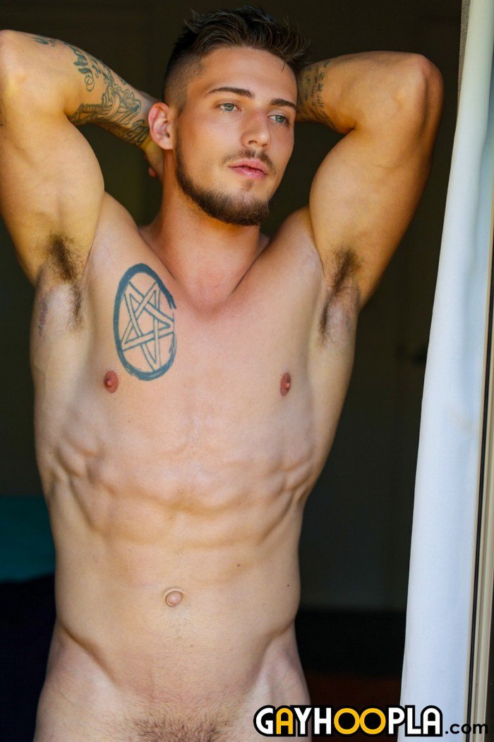 Collin Black Porn Star Shirtless Muscle Hunk GayHoopla