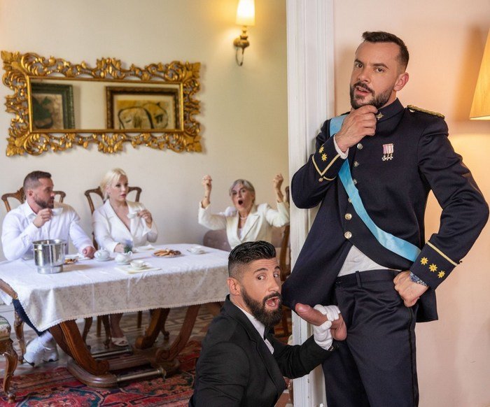 Gay Porn Sir Peter Justin Jett Royally Fucked Part 1