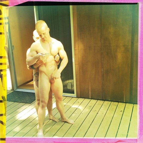 LIAM MAGNUSON Muscle Gay Porn Star on the set Titan Men 2